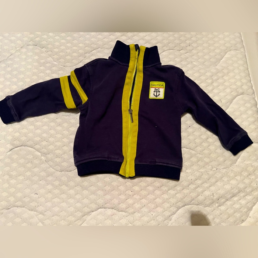 Boys Nautica half zippered sweatshirt size 24mths